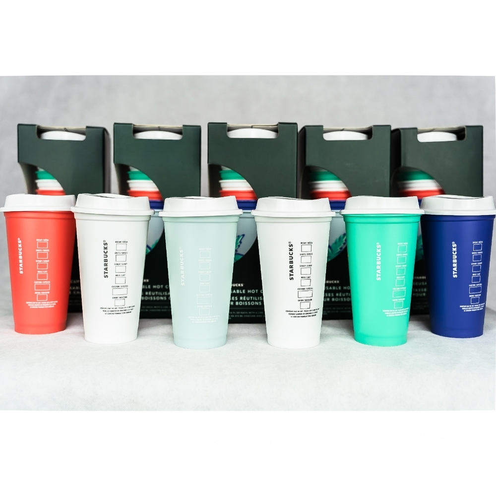 NWT Starbucks 16oz Tropical Hot Reusable 6… - Picture 6 of 9
